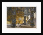 Interior of the Cathedral of the Dormition in the Moscow Kremlin, 1898 by Franz Kopallik