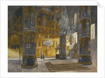 Interior of the Cathedral of the Dormition in the Moscow Kremlin, 1898 by Franz Kopallik