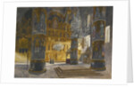 Interior of the Cathedral of the Dormition in the Moscow Kremlin, 1898 by Franz Kopallik