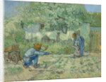 First Steps (after Millet), 1890 by Vincent van Gogh