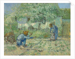 First Steps (after Millet), 1890 by Vincent van Gogh