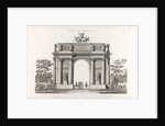 Triumphal Arch. From: Recueil des façades des principaux monuments construits à St.-Pétersbourg, 180 by Jean François Thomas de Thomon
