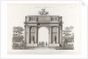 Triumphal Arch. From: Recueil des façades des principaux monuments construits à St.-Pétersbourg, 180 by Jean François Thomas de Thomon