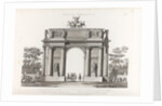 Triumphal Arch. From: Recueil des façades des principaux monuments construits à St.-Pétersbourg, 180 by Jean François Thomas de Thomon
