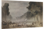 The July Revolution on the Grands Boulevards of Paris, 1830 by Hippolyte Bellangé