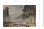 The July Revolution on the Grands Boulevards of Paris, 1830 by Hippolyte Bellangé