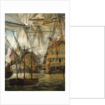 HMS Cumberland fighting against the Le Lys and La Gloire, 1827 by Louis-Philippe Crépin