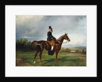 Equestrian Portrait of Seymourina Poirson, née Cuthbertson, 1863 by Nikolai Yegorovich Sverchkov