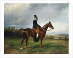 Equestrian Portrait of Seymourina Poirson, née Cuthbertson, 1863 by Nikolai Yegorovich Sverchkov