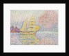 Italian brig at Agay, 1901 by Paul Signac