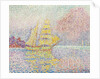 Italian brig at Agay, 1901 by Paul Signac