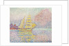 Italian brig at Agay, 1901 by Paul Signac