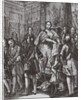 Anna Ioannovna tearing to the Conditions, 1730 by Boris Artemyevich Chorikov