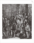 Anna Ioannovna tearing to the Conditions, 1730 by Boris Artemyevich Chorikov