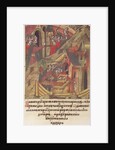 Novgorod veche. Novgorodians plunder the court of Posadnik. by Anonymous