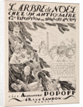 Larbre de Noël chez un antiquaire, 12ème exposition chez Alexandre Popoff, 1933 by Sergei Vasilievich Chekhonin