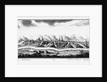View of Krasnoyarsk, ca 1735 by Johann Wilhelm Lürsenius