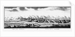 View of Krasnoyarsk, ca 1735 by Johann Wilhelm Lürsenius