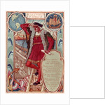 Christopher Columbus. From: Columbias Courtship: A Picture History of the United States, 1893 by Walter Crane