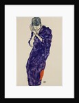 Youth in purple cassock with folded hands, 1914 by Egon Schiele
