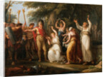 Thusnelda Crowning Hermann, 1785 by Angelika Kauffmann