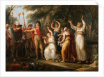 Thusnelda Crowning Hermann, 1785 by Angelika Kauffmann