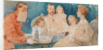 Tsar Nicholas II and Alexandra Fyodorovna with their Daughters Olga, Tatiana, Maria und Anastasia (a by Elena Petrovna Samokish-Sudkovskaya