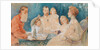 Tsar Nicholas II and Alexandra Fyodorovna with their Daughters Olga, Tatiana, Maria und Anastasia (a by Elena Petrovna Samokish-Sudkovskaya