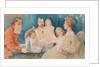 Tsar Nicholas II and Alexandra Fyodorovna with their Daughters Olga, Tatiana, Maria und Anastasia (a by Elena Petrovna Samokish-Sudkovskaya