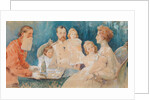 Tsar Nicholas II and Alexandra Fyodorovna with their Daughters Olga, Tatiana, Maria und Anastasia (a by Elena Petrovna Samokish-Sudkovskaya
