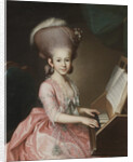 Portrait of a Young Lady at the Clavichord, 1779 by Georg Anton Abraham Urlaub