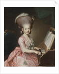 Portrait of a Young Lady at the Clavichord, 1779 by Georg Anton Abraham Urlaub