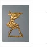 Gold plaque in the form of a dancing woman, 330-300 BC by Ancient jewelry