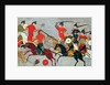 Ghenghis Khan in combat. Miniature from Jami al-tawarikh (Universal History), ca 1430 by Anonymous