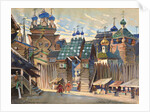 Market Place. Stage design for the opera Prince Igor by A. Borodin by Konstantin Alexandrovich Veshchilov