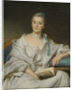 Portrait of Marie-Françoise Julie Constance Filleul, Marquise de Marigny with a book by Alexander Roslin