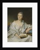 Portrait of Marie-Françoise Julie Constance Filleul, Marquise de Marigny with a book by Alexander Roslin