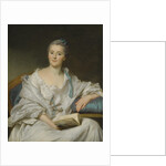 Portrait of Marie-Françoise Julie Constance Filleul, Marquise de Marigny with a book by Alexander Roslin