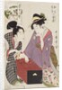 Oshichi and Kichisaburo at the Gameboard (Oshichi Kichisaburo no bansho), 1800 by Kitagawa Utamaro