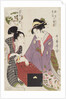 Oshichi and Kichisaburo at the Gameboard (Oshichi Kichisaburo no bansho), 1800 by Kitagawa Utamaro