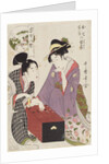 Oshichi and Kichisaburo at the Gameboard (Oshichi Kichisaburo no bansho), 1800 by Kitagawa Utamaro