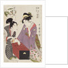 Oshichi and Kichisaburo at the Gameboard (Oshichi Kichisaburo no bansho), 1800 by Kitagawa Utamaro