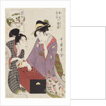 Oshichi and Kichisaburo at the Gameboard (Oshichi Kichisaburo no bansho), 1800 by Kitagawa Utamaro