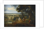 Rudolf of Habsburg handing over his horse to a priest delivering the viaticum by Jacques D'Arthois