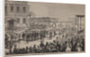 Funeral procession of the author Fyodor M. Dostoevsky on February 12, 1881, 1881 by Arnold Karl Baldinger