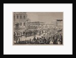 Funeral procession of the author Fyodor M. Dostoevsky on February 12, 1881, 1881 by Arnold Karl Baldinger