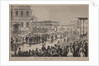 Funeral procession of the author Fyodor M. Dostoevsky on February 12, 1881, 1881 by Arnold Karl Baldinger