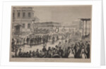 Funeral procession of the author Fyodor M. Dostoevsky on February 12, 1881, 1881 by Arnold Karl Baldinger