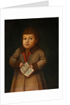 Boy with an Alphabet book, First quarter of 19th century by Anonymous