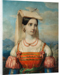 Portrait of Sophia Michailovna Sollogub, 1840s by Pimen Nikitich Orlov